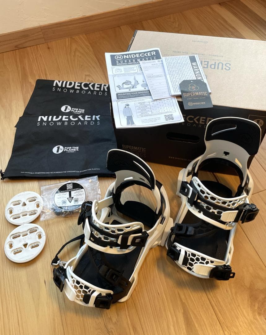 新品 23/24 NIDECKER ナイデッカースーパーマチック 白 L