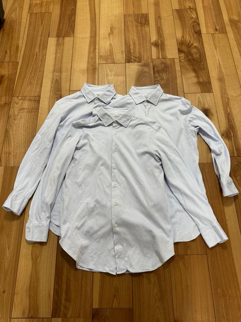 ARCODO 長袖シャツ×3(サックスブルー)