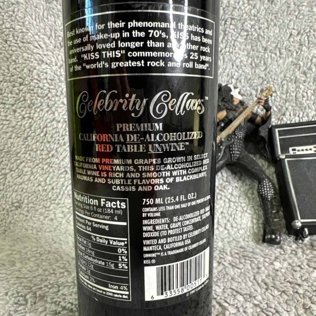 バンドKISS ①ワイン ②ジーン・シモンズ フィギュア