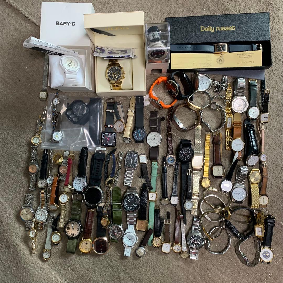 腕時計　まとめ売り　80本セット　ジャンク　動作未確認　メンズ　レディース