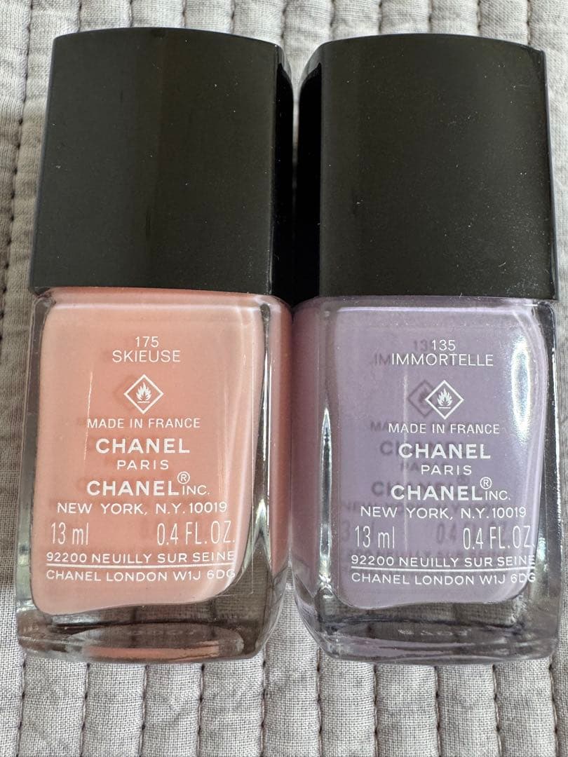 2回位使用 シャネル マニキュア2色セット SKIEUSE INMORTELLE