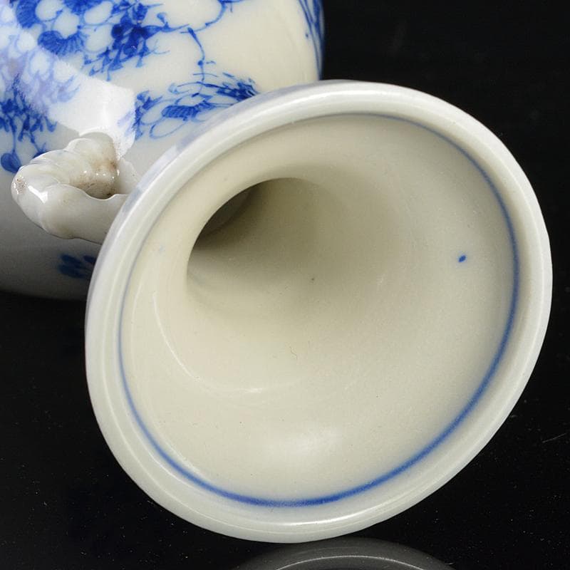 瀬戸焼 古瀬戸 染付 花蝶文 双耳瓶 H R7183 - メルカリ