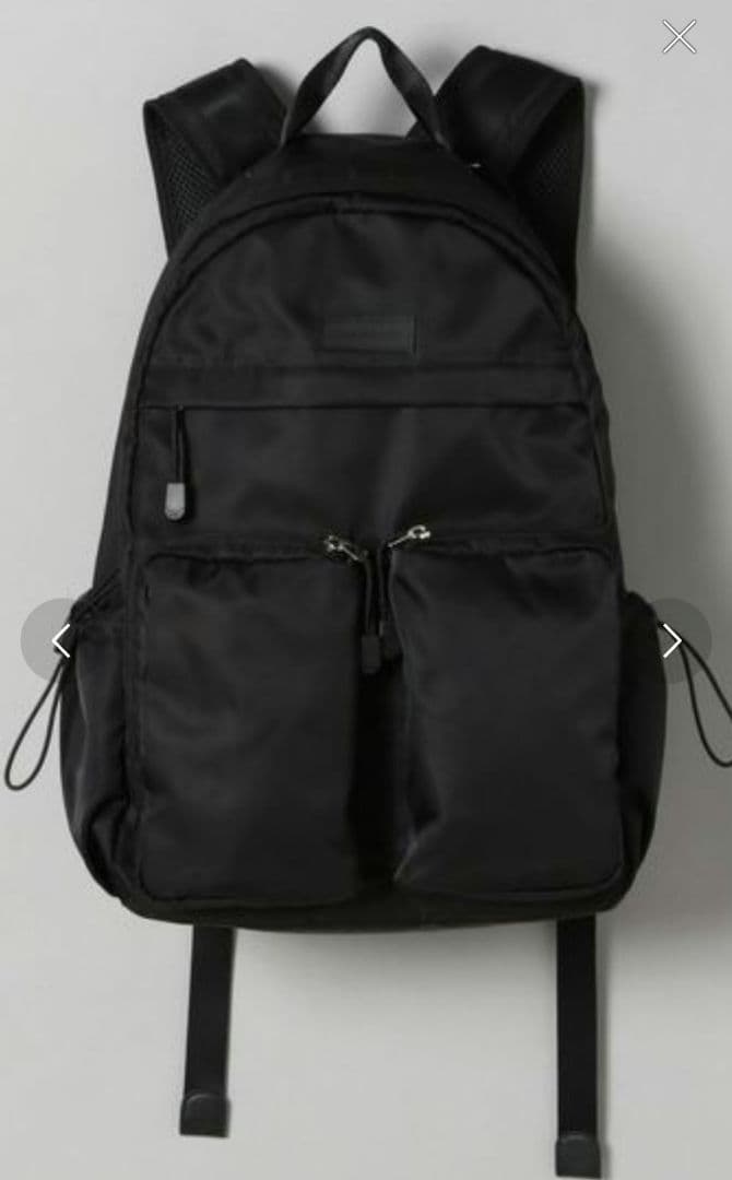 JEANASIS マルチポケットバックパック リュック ブラック