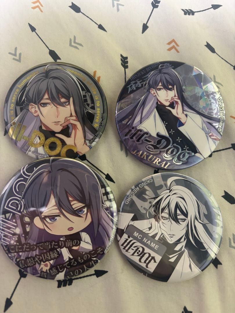 ヒプノシスマイク(ヒプマイ)神宮寺 寂雷 缶バッジ4つ - メルカリ