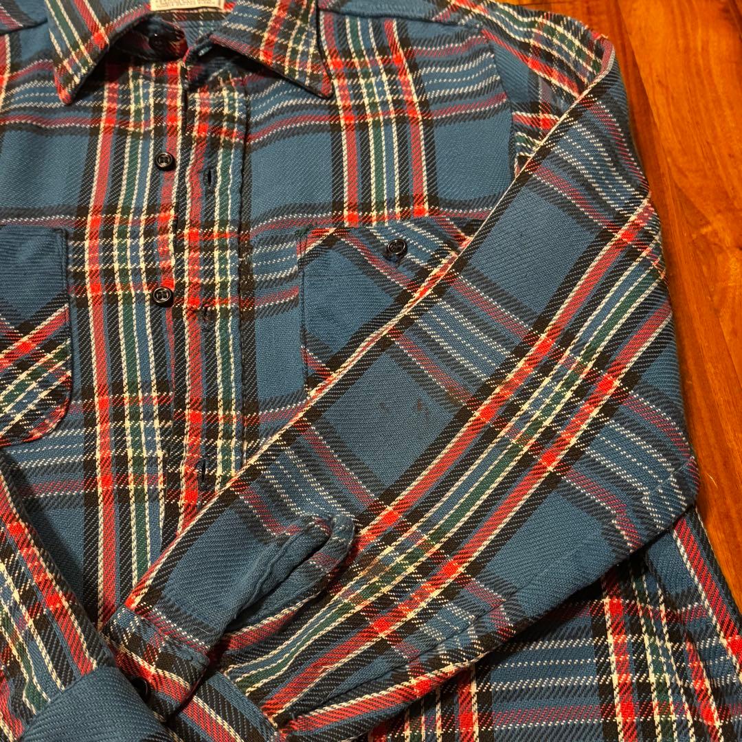 70〜80s Mr. Leggs ヘビーフランネルシャツ ヘビネル ビンテージ