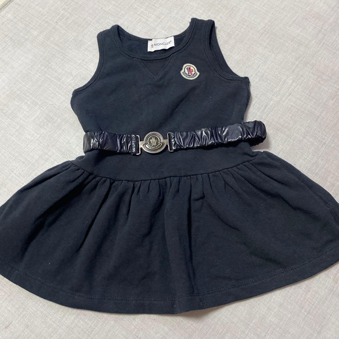 美品◯MONCLER モンクレール　ベビーワンピース◯86cm-18/24M①
