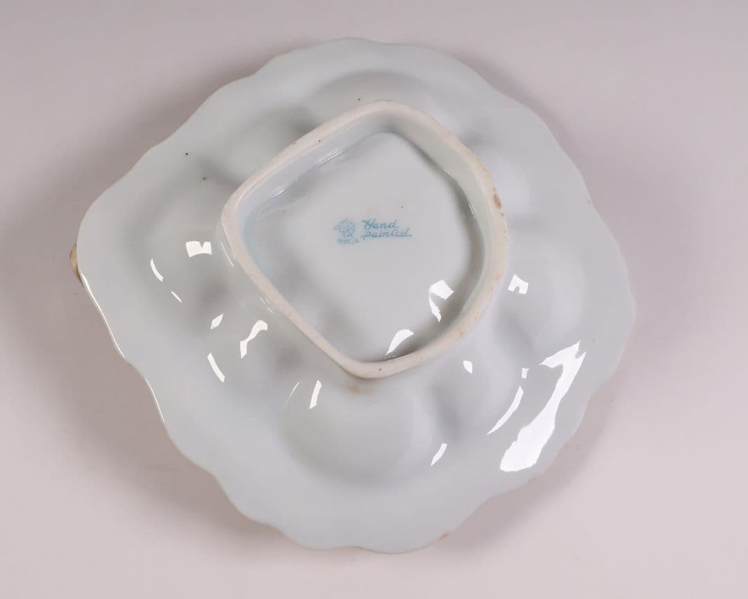 CM297】オールドノリタケ 花 皿 薔薇 パンジー 金彩 イエロー 黄色