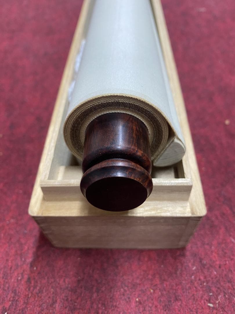 清水公照【拓本】『月下団乱』アンコールワット壁画賛書 肉筆 掛軸