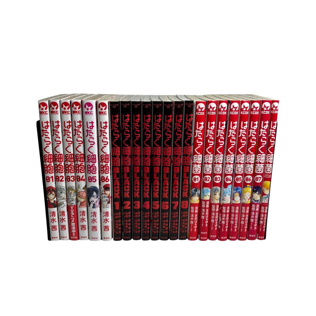 はたらく細胞シリーズ　全22巻セット　細胞6巻　細胞BLACK8巻　細菌8巻