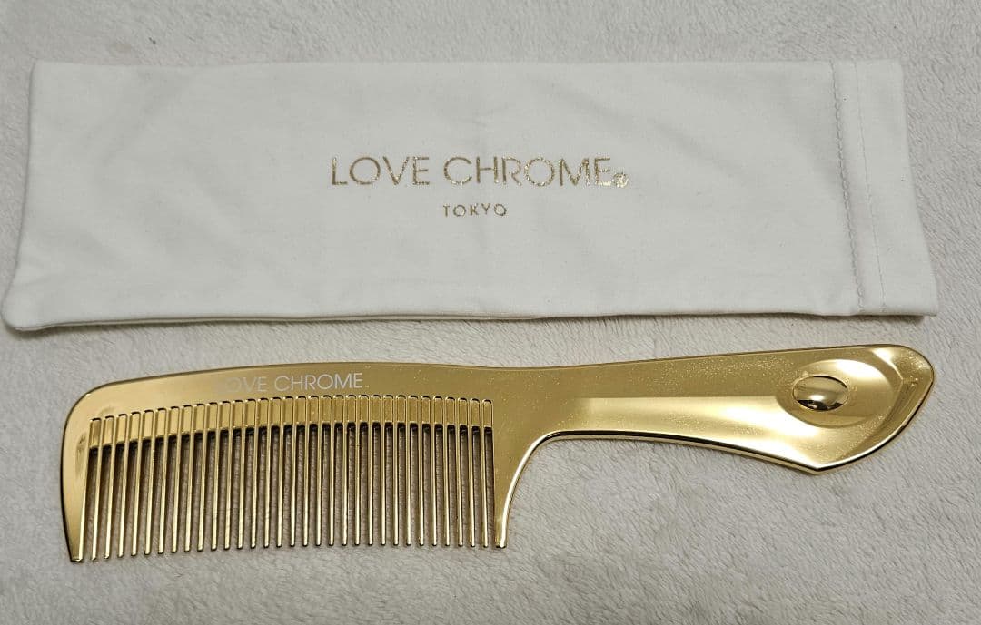 LOVE CHROME ゴールドコーム 専用袋付き