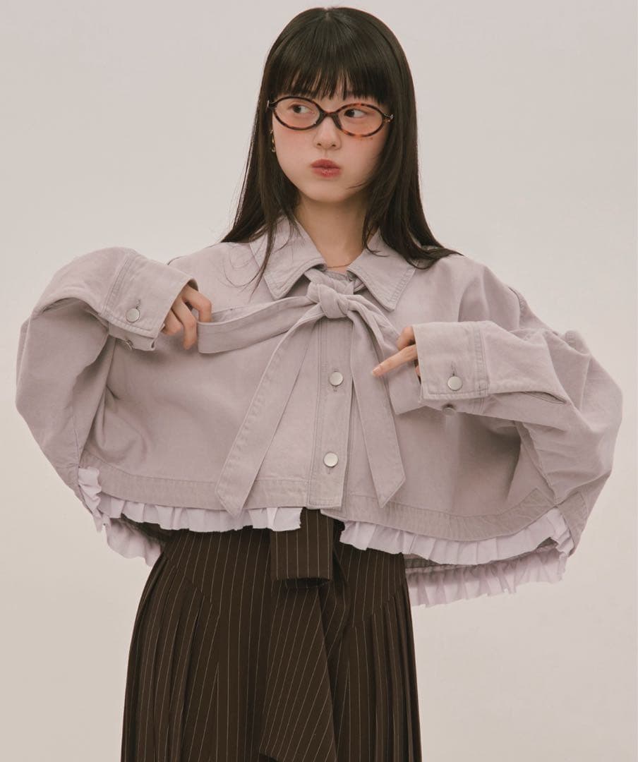 loin nuit ロワンニュイ ドルマンスリーブデザインジャケット - メルカリ