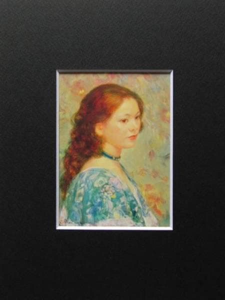 中山忠彦「首かざり」超希少画集より、新品額装付