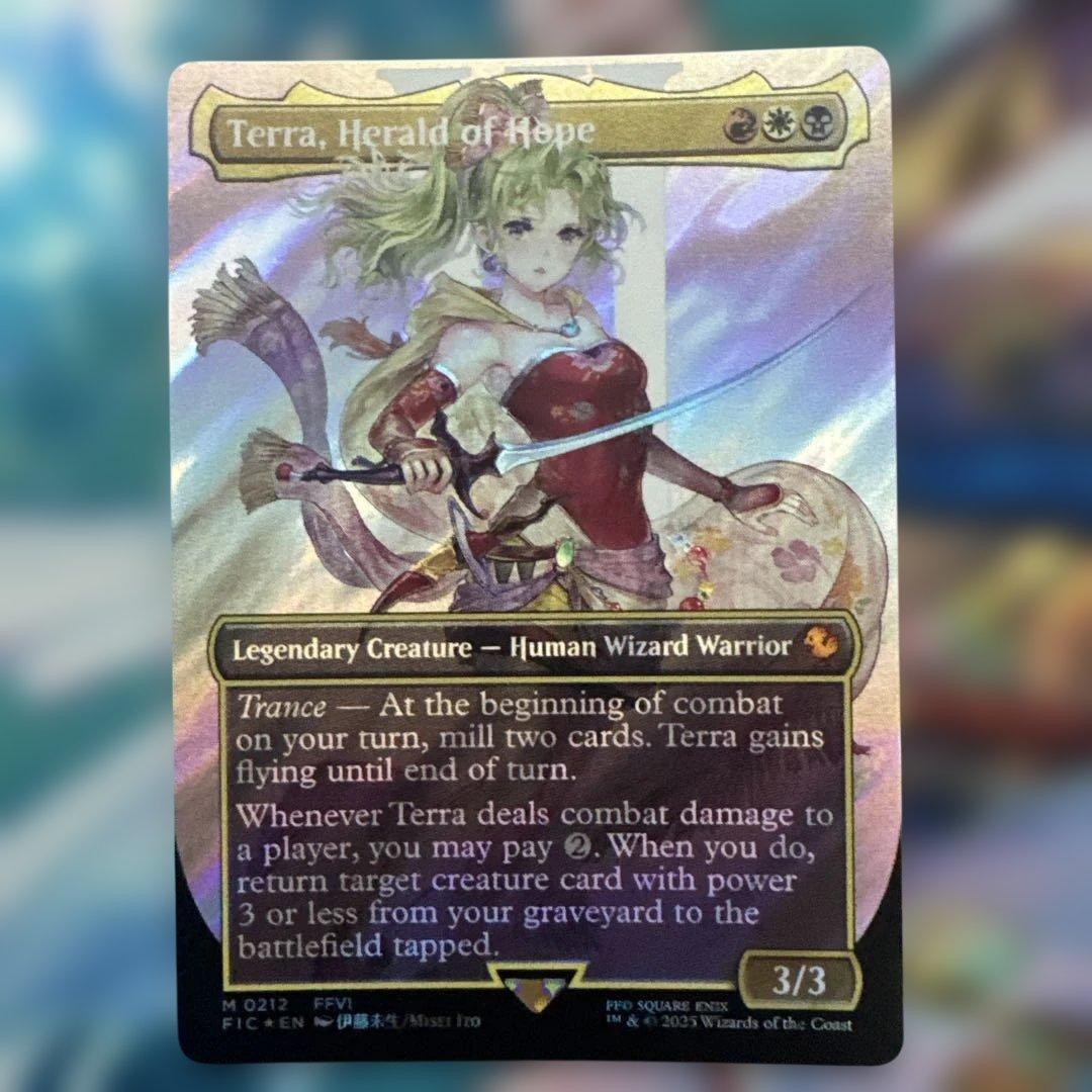 MTG 魔導の力を持つ少女、ティナ　サージfoil　英語版 EX+](サージFOIL)(フルアート)魔導の力を持つ少女、ティナ/Terra