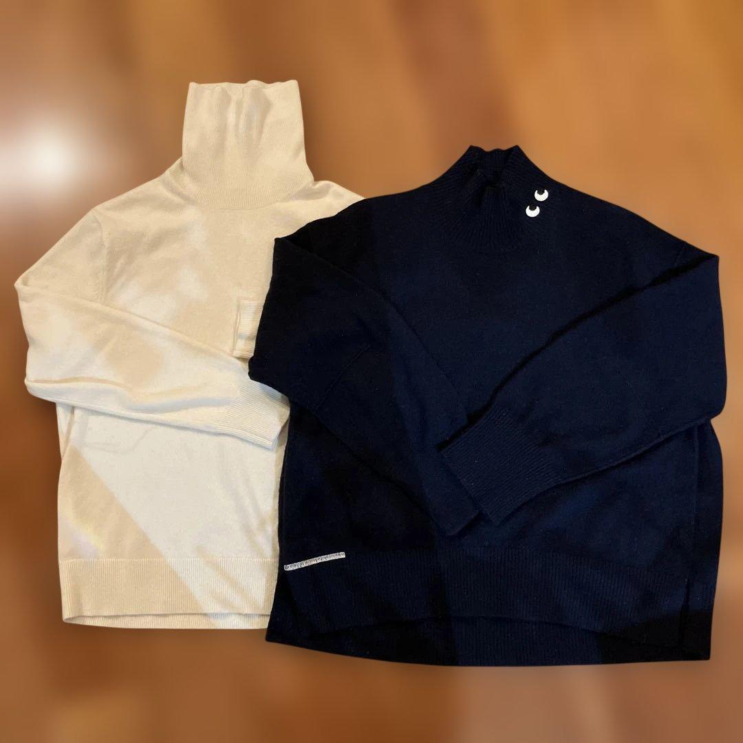 ユニクロ×アニヤハンドマーチ カシミアハイネックセーター Ｍ　2点セット