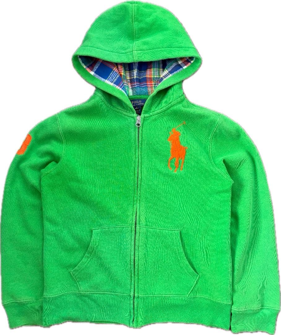 Polo RalphLauren zip up hoodie ビックポニー - メルカリ