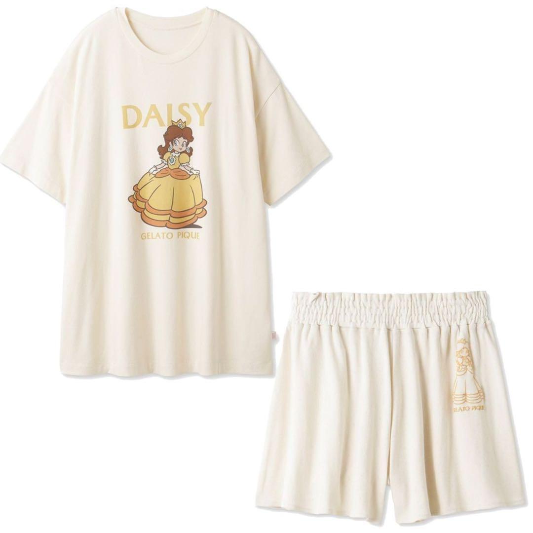 ジェラートピケ スーパーマリオ ピーチコレクション デイジー 上下