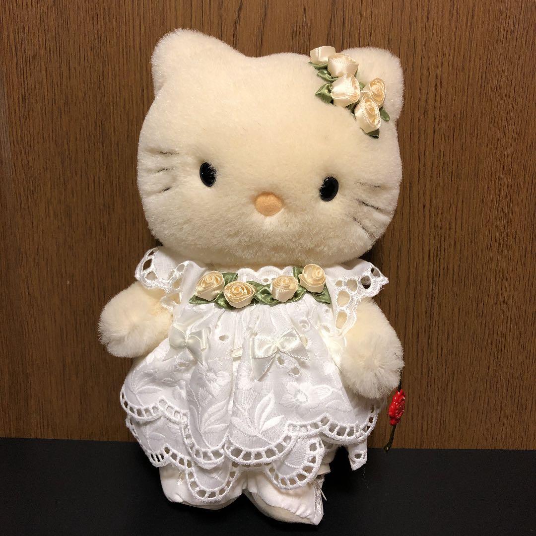キティ　ぬいぐるみ　シリアルナンバー入り ハローキティ ハーマン社 ぬいぐるみ ドール 25周年 キティ キティ