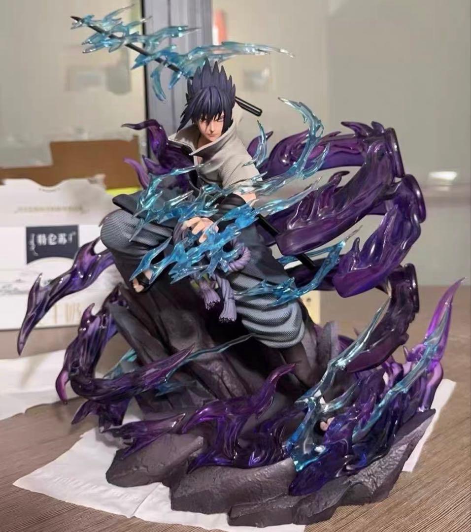 ナルト うちはサスケ ガレージキット ガレキ スタチュー⑥⑥ ナルト うちはサスケ ガレージキット 塗装済み完成品 フィギュア 1/6