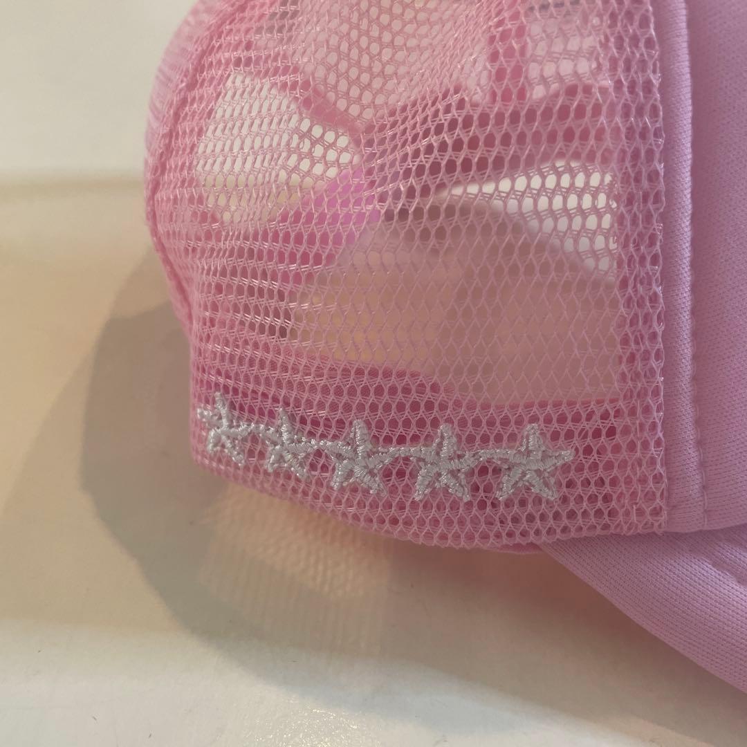 corteiz メッシュキャップ ノーブランド ピンクUK centralcee - メルカリ