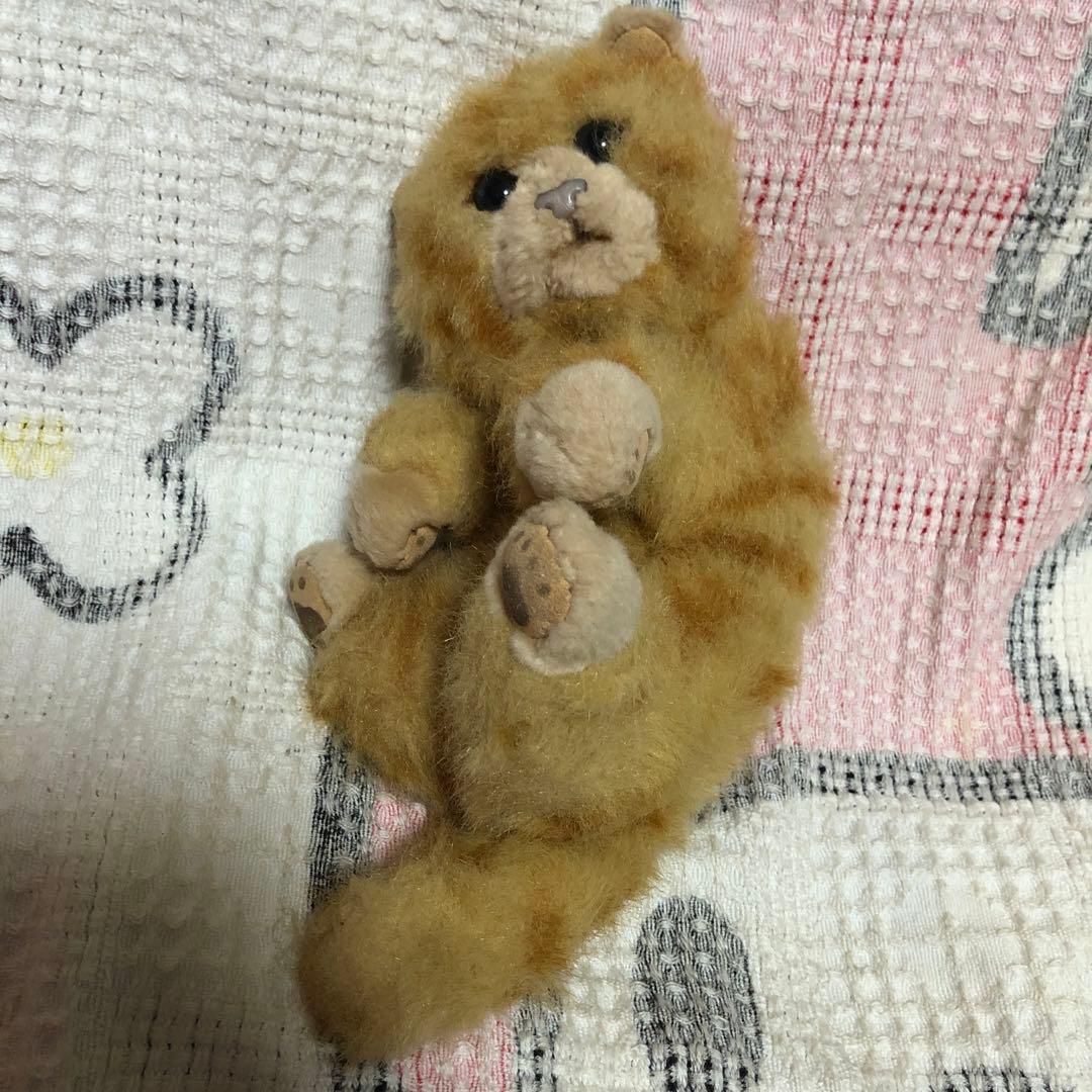 昭和レトロ ヴィンテージ シュタイフ社 ネコ ぬいぐるみ 中古品 難あり