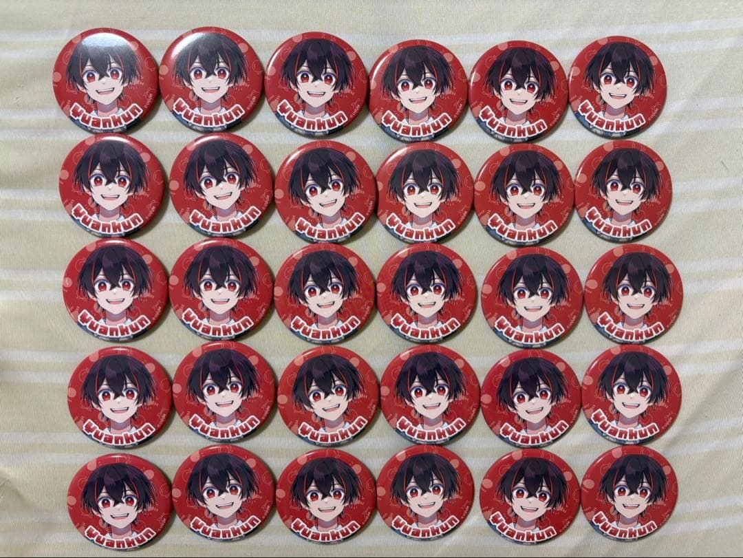 カラフルピーチゆあんくん缶バッジ30個