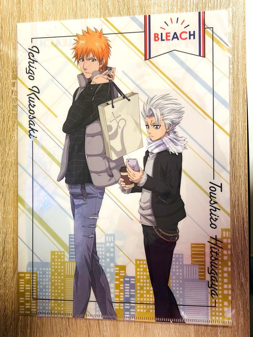 日番谷冬獅郎 黒崎一護 BLEACH クリアファイル ぴえろ40周年 JF 希少