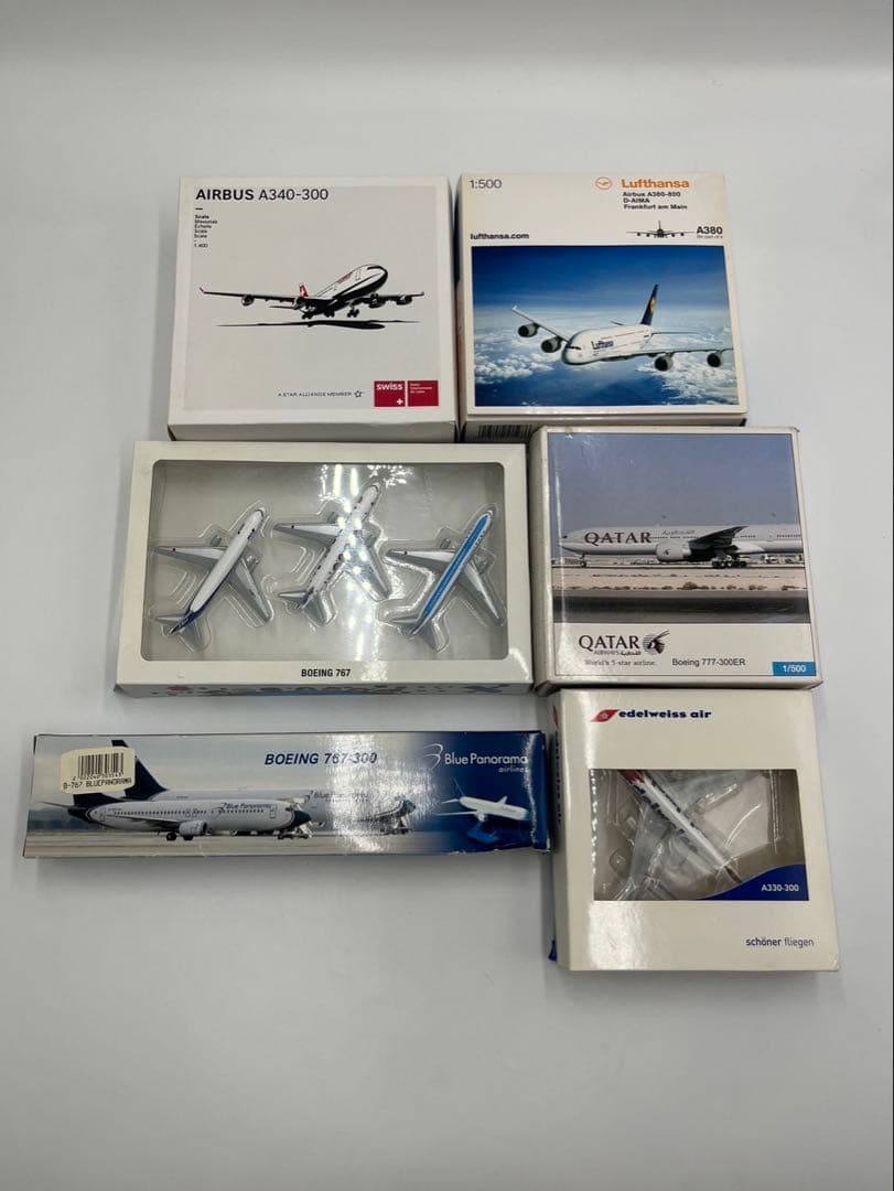 飛行機　フィギュア　まとめ　ANA QATAR など NH20168 1：200 BOEING 787-9 JA921A 完成品(WiFiレドーム・ギアつき