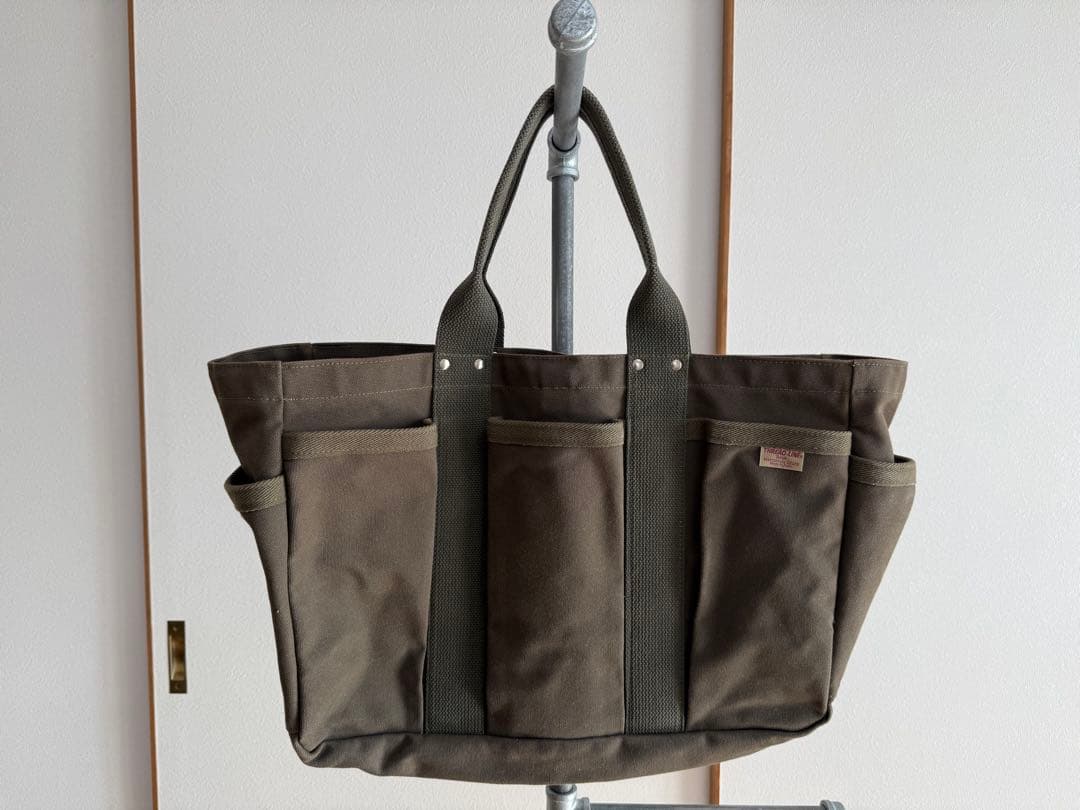 松野屋 スレッドライン ヘビーキャンバス帆布バッグアーミーグリーン L 松野屋｜日本の手仕事。スレッドライン ヘビーキャンバストート S