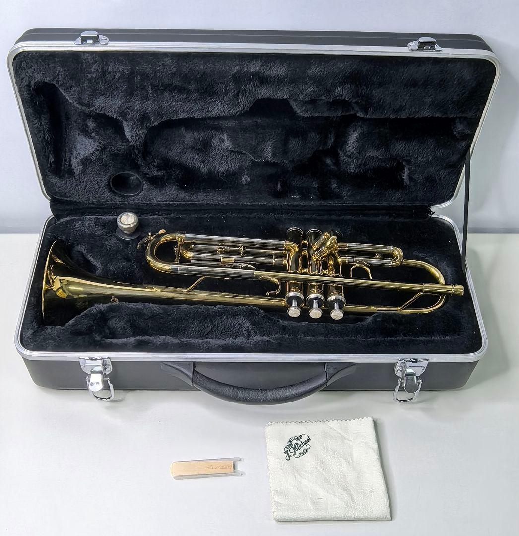 Jマイケル　トランペット ゴールド ケース付き