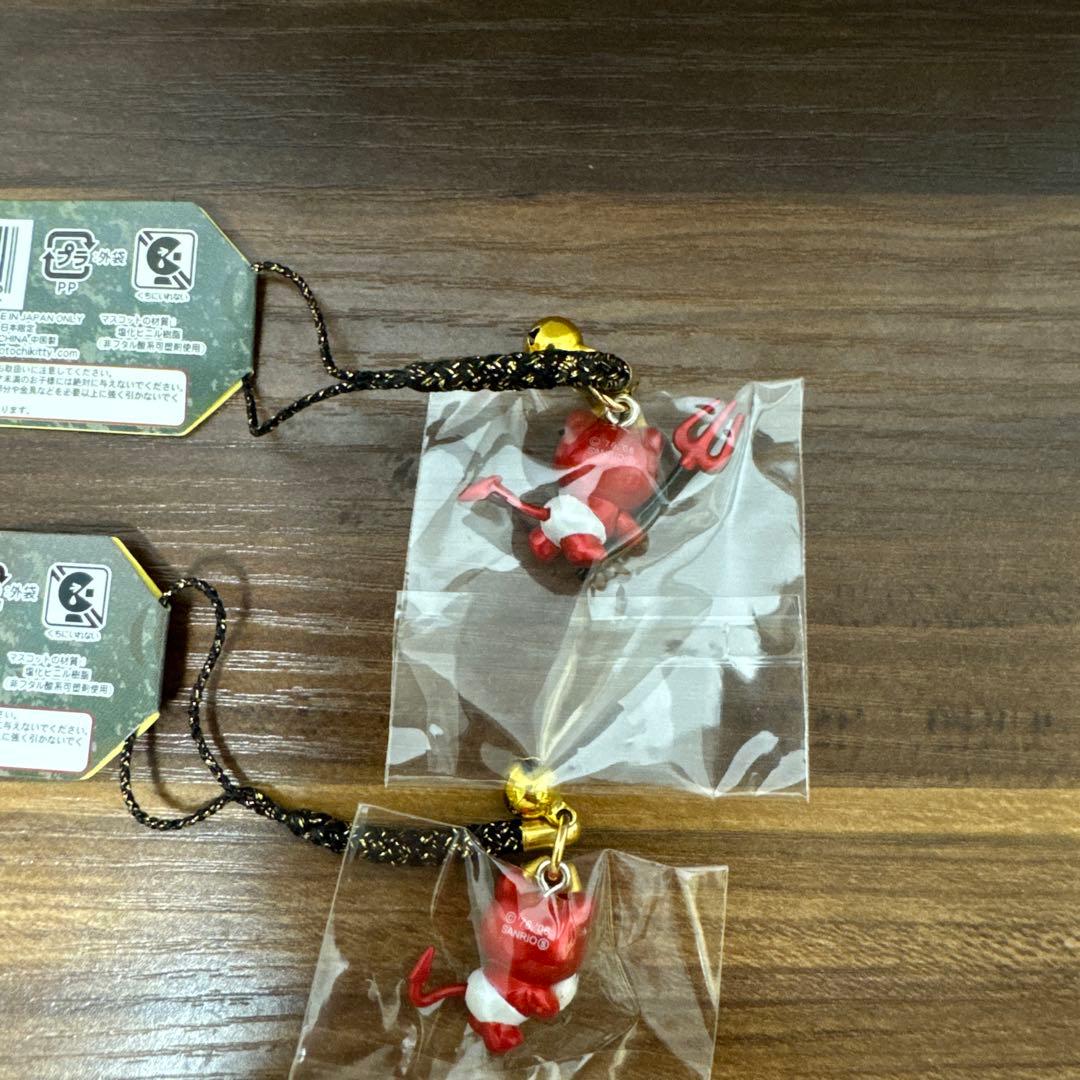 未開封・送料無料】キティちゃん 根付け ストラップ 2006年 デビルKT2