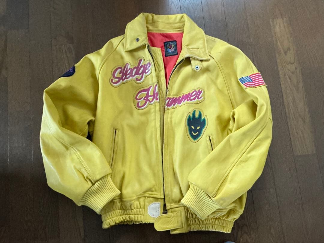 Yellow Corn Sledge Hammer レザージャケット YELLOW CORN SLEDGE HAMMER ジャケット Lサイズ - メルカリ