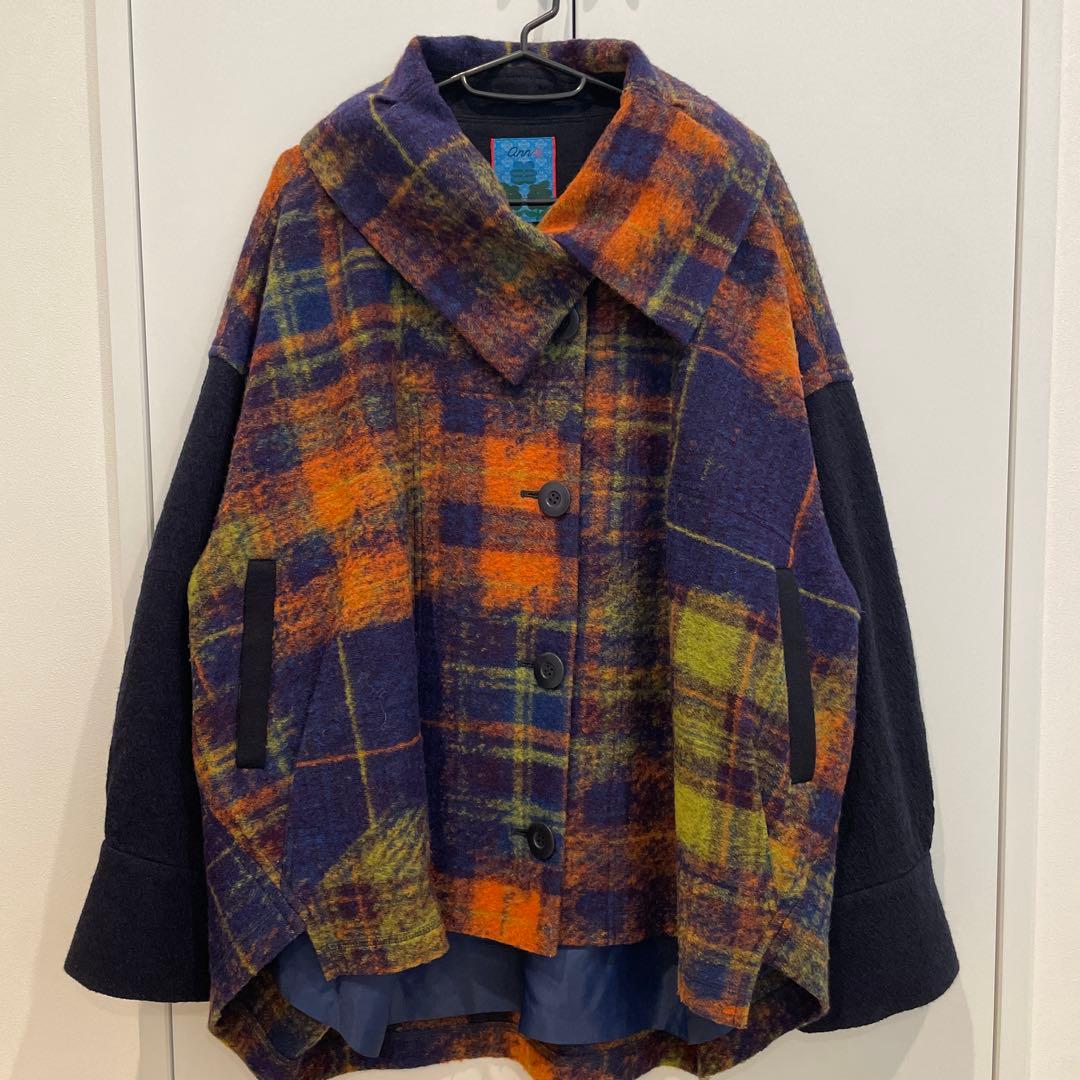 ann,吉　タータンMIXコラボレーション　ジャケット　アン吉