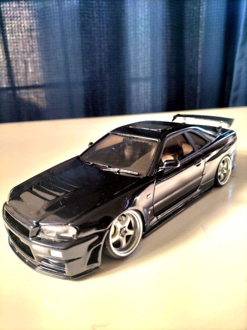 最終値下げ アオシマ GT-R ER34 R仕様 BP9 1/24 - メルカリ