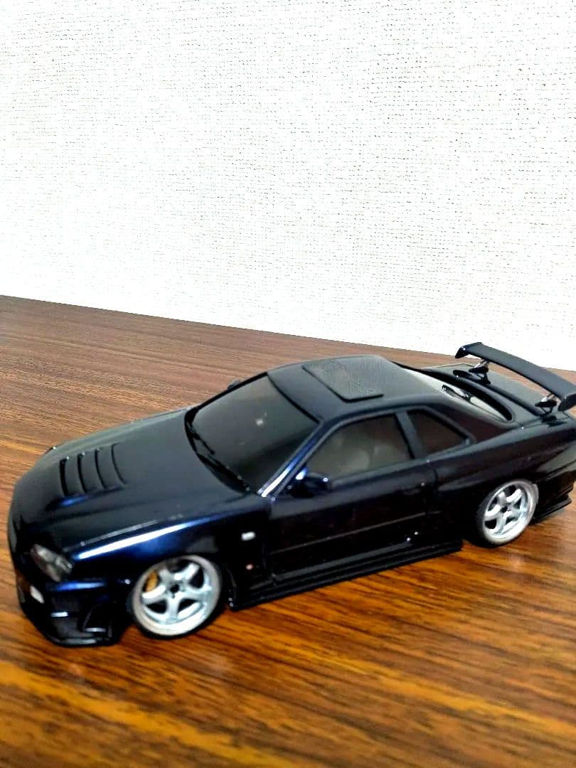 最終値下げ アオシマ GT-R ER34 R仕様 BP9 1/24 - メルカリ