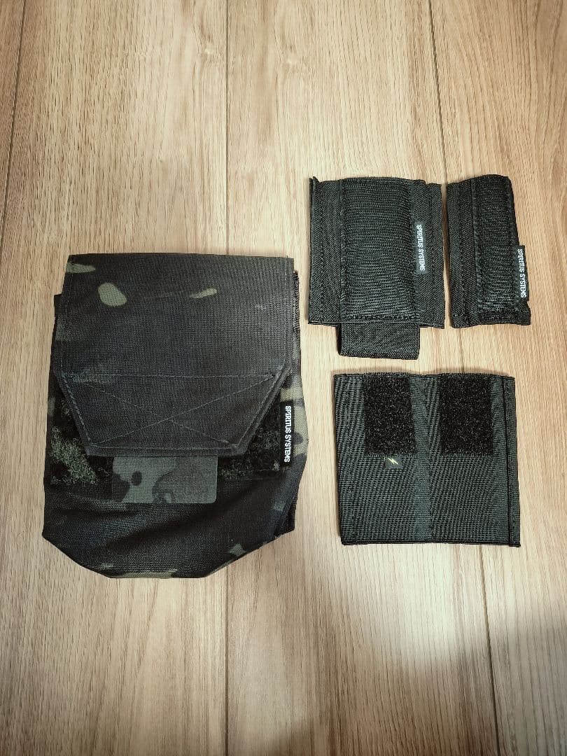 実物 spiritus systems jstaポーチ ブラックマルチカム