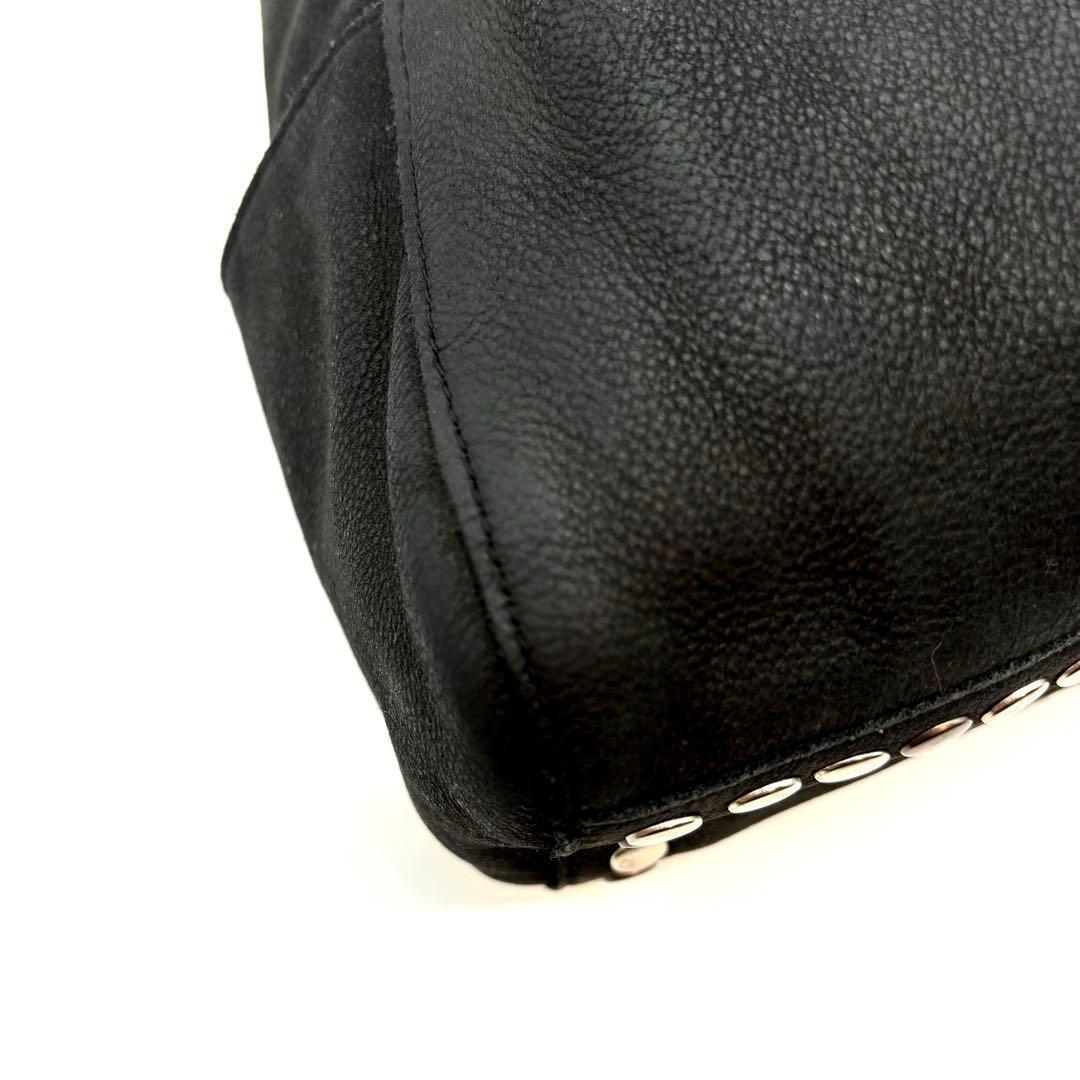 TRES y2k 00s 海外ガール 本革 スタッズ ショルダー バッグ 黒