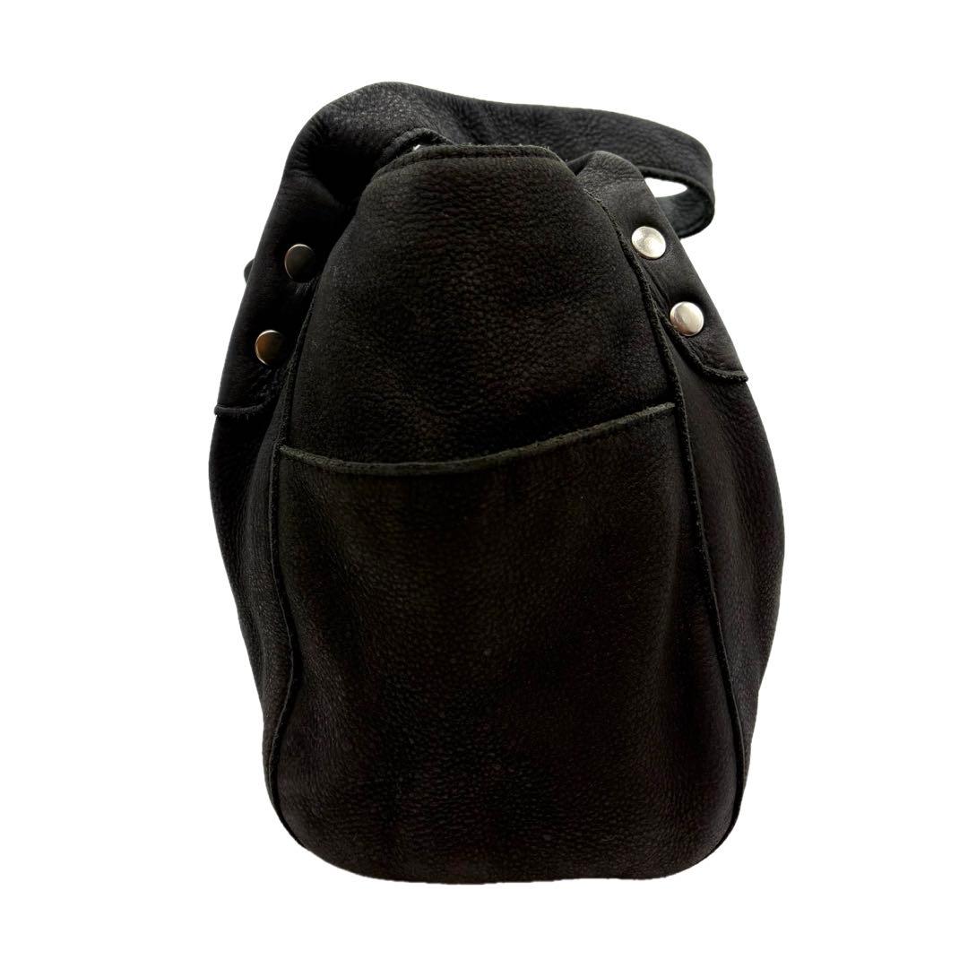 TRES y2k 00s 海外ガール 本革 スタッズ ショルダー バッグ 黒