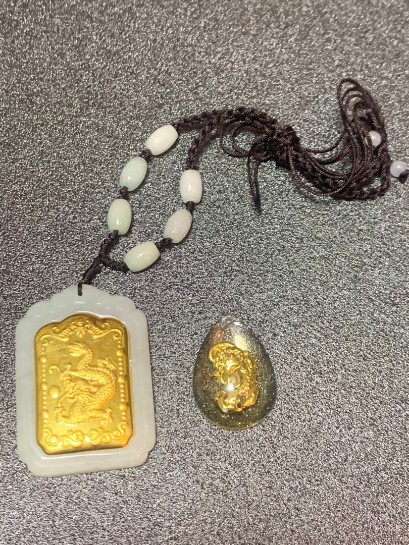 東*堂様 翡翠　ヒスイ　ペンダント　ゴールド　おまけ