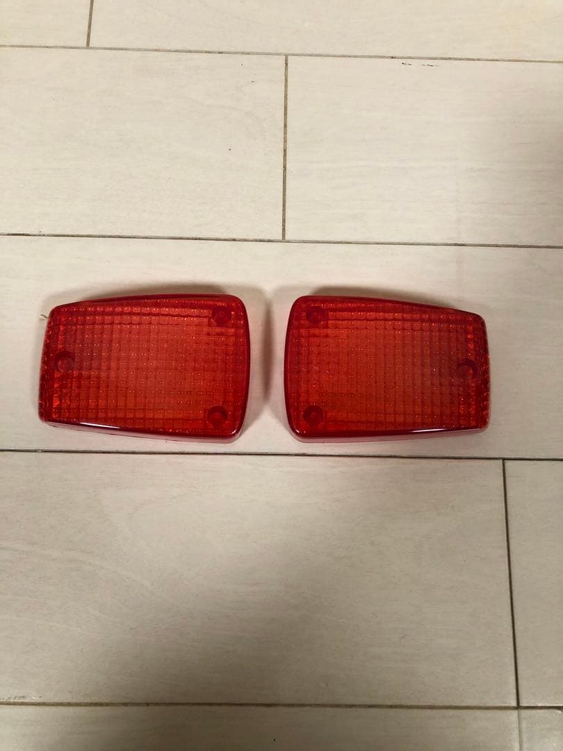 CBX400F テールランプウインカーレンズ赤色スモークブラッククリア