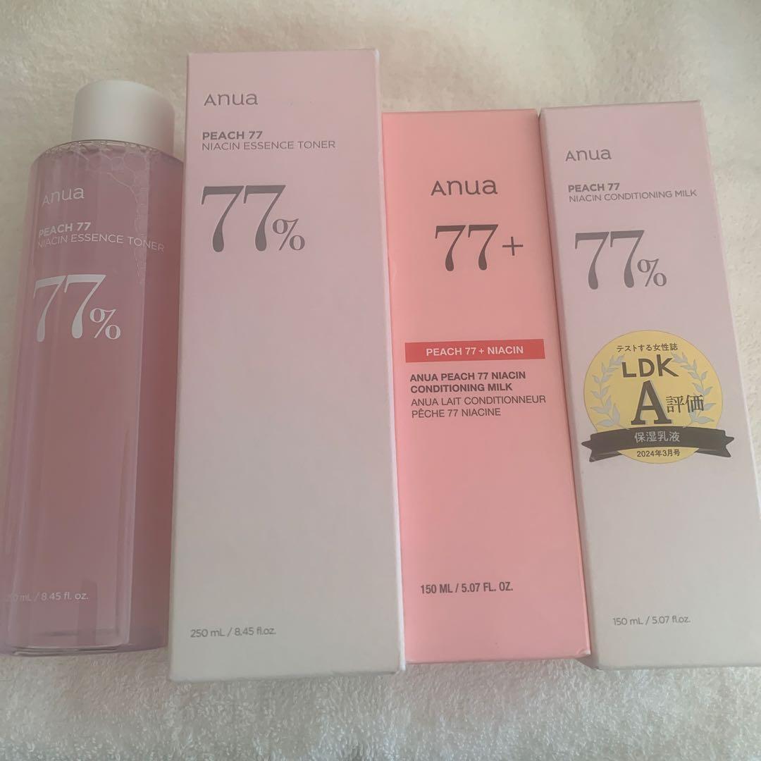 新品　Anua 桃　トナー　ミルク