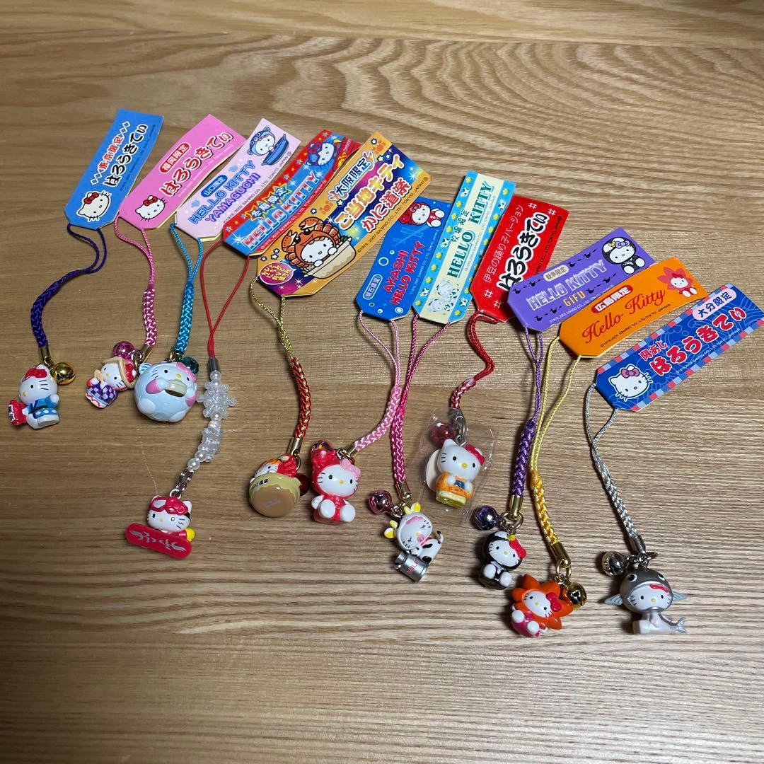 ご当地キティストラップ　11点まとめ売り
