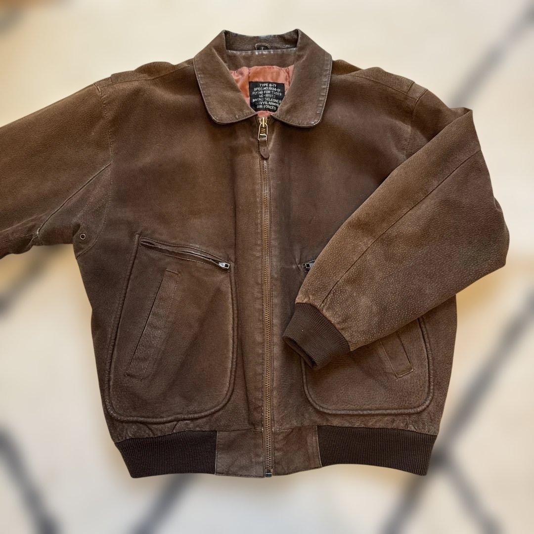 オ*送様 サ*ツ様 80〜90s.B-17 TYPE フライトジャケット 90s French AF ビッグサイズ フランス軍 空軍 実物 パイロット B-15