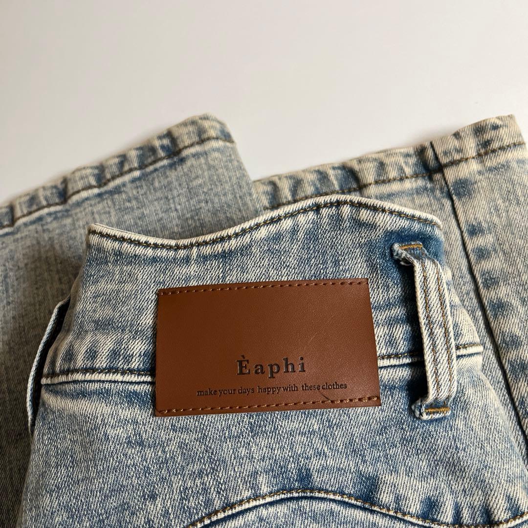 Eaphi】WAVE DESIGN HIGH WAIST DENIM - メルカリ