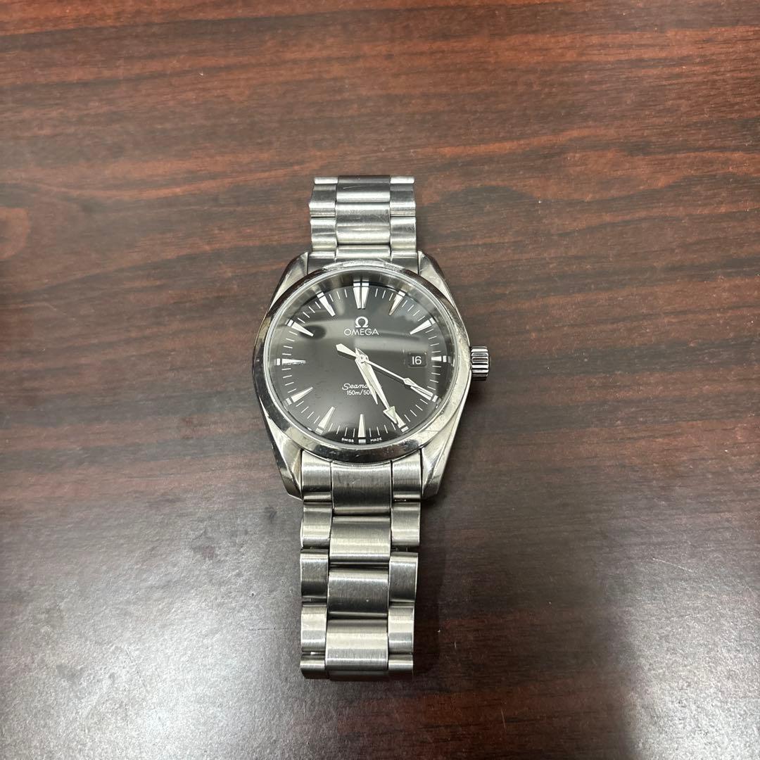 OMEGA シーマスター 2518.50 黒文字盤 クォーツ デイト 純正ブレス