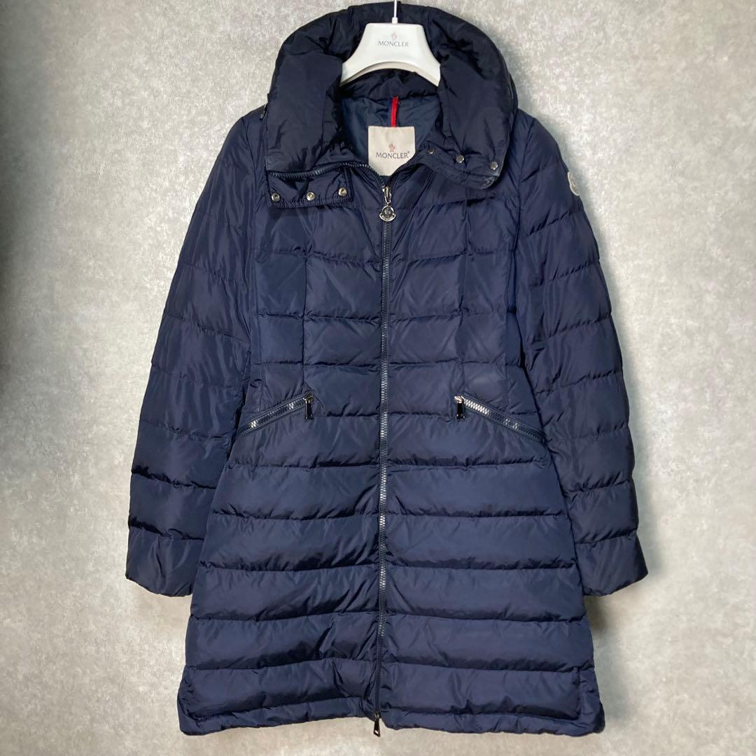 美品　モンクレール　フラメッテ　ロングダウンコート0　正規品
