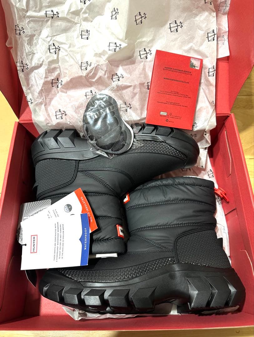 新品超人気 HUNTER スノーブーツ ショート (24cm) 防寒防水