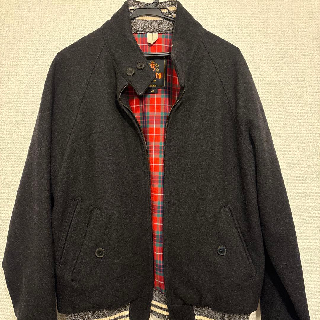 BARACUTA ウールメルトンジャケット サイズ40