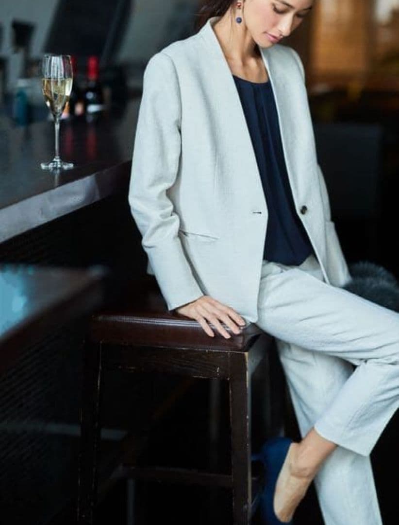 PLST スラブストレッチ セットアップ　M ゼロプレッシャースーツ【スラックス】【2WAYストレッチ