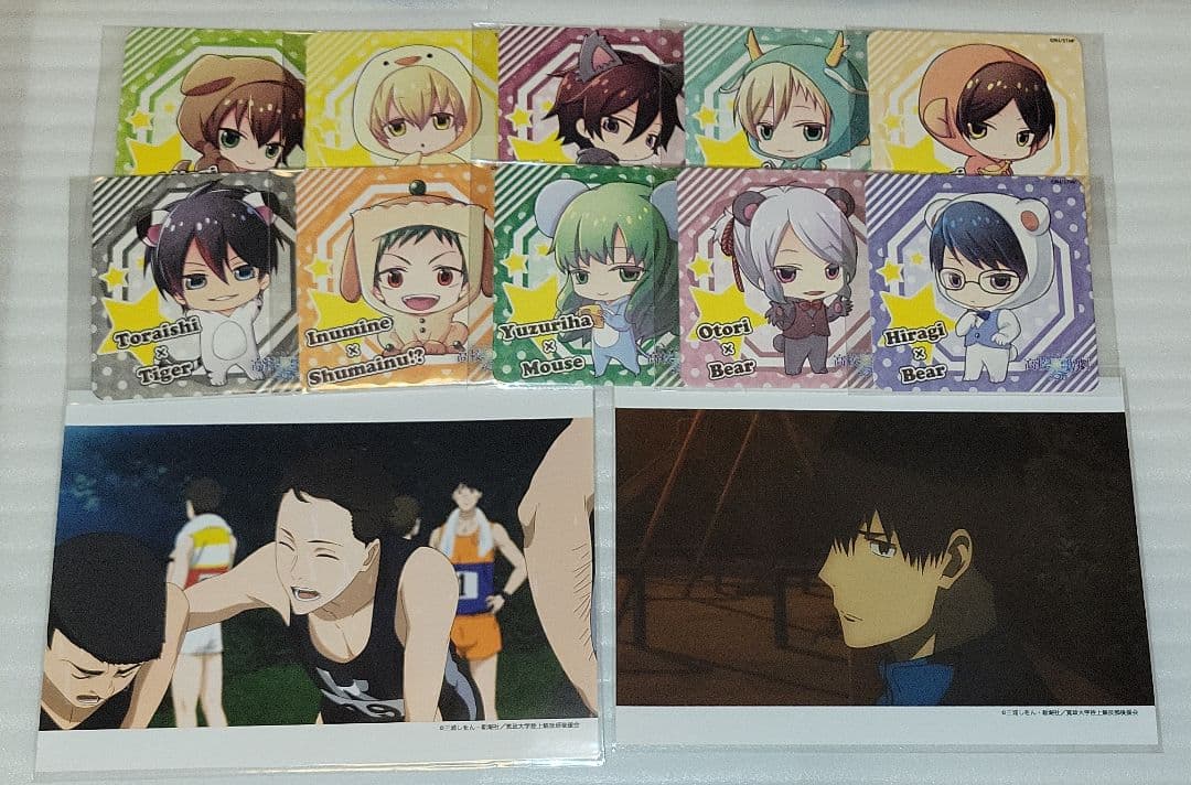 アニメ　風が強く吹いている　2Lブロマイド(2枚)　スタミュ　コースター色々