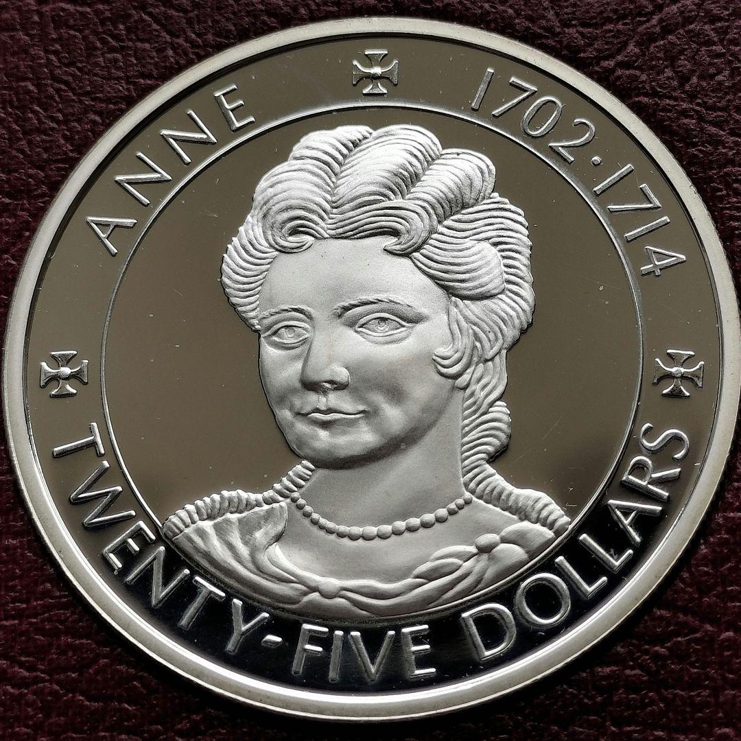 ケイマン諸島　25ドル銀貨（アン女王）1977年 ケイマン諸島 1976年 5DOLLARS 銀貨 エリザベス二世 UNC | ミスター